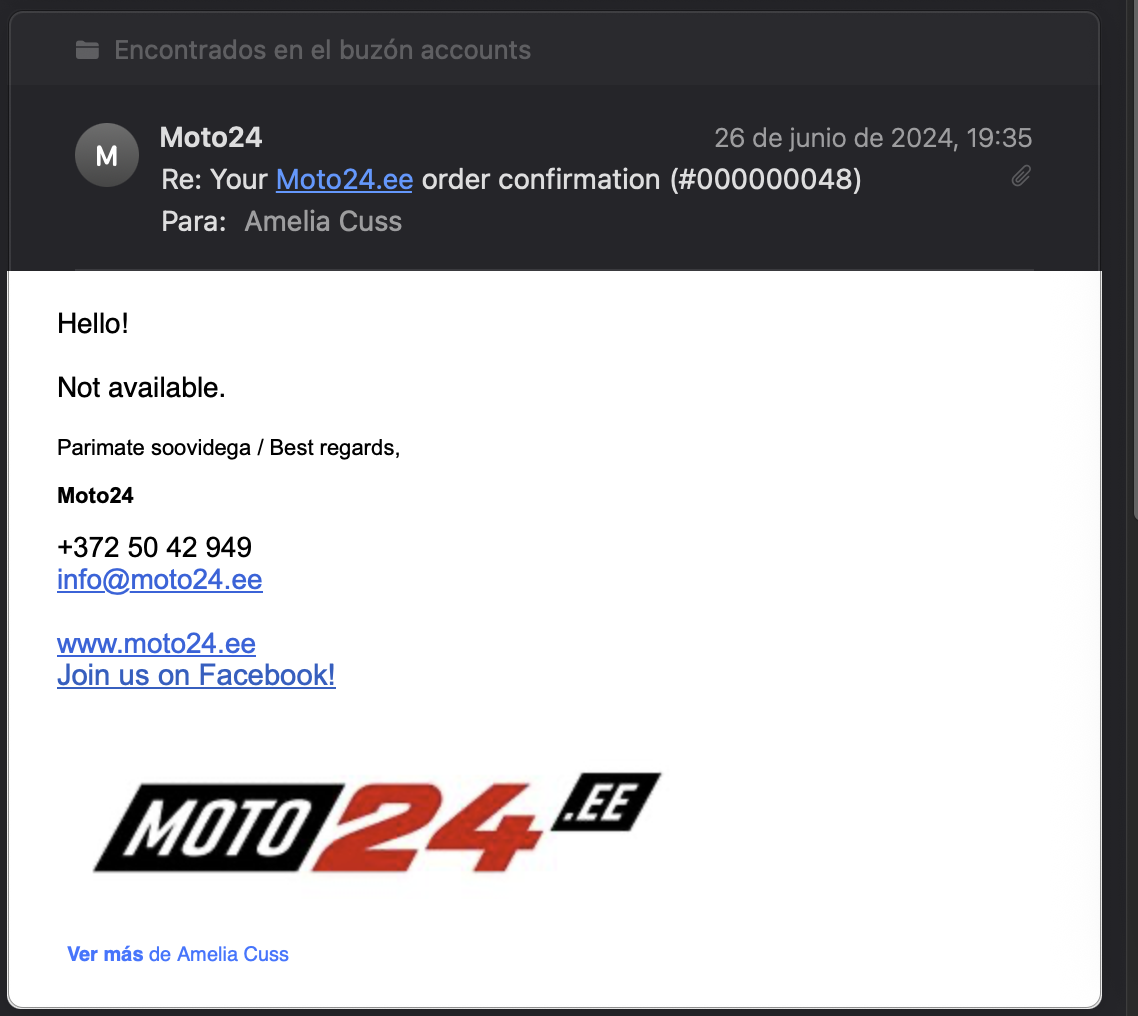 Hello! Not available.