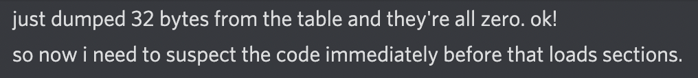 “so now i need to suspect the code immediately before”